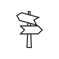 direction planche icône vecteur ensemble. aiguille illustration signe collection. route symbole.