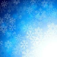 hiver Contexte avec magnifique divers flocons de neige, vecteur illustration