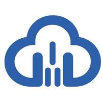 nuage logo m vecteur