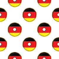 modèle biscuit avec drapeau pays Allemagne dans savoureux biscuit vecteur