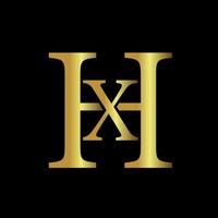 luxe monogramme affaires logo conception. vecteur