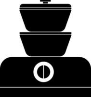 électrique cuisinier icône vecteur illustration