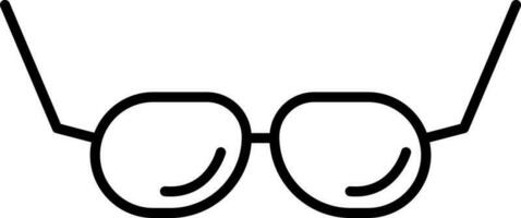 lunettes icône vecteur illustration