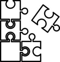 puzzle icône vecteur illustration