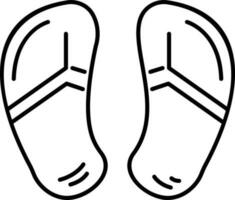 chaussons icône vecteur illustration