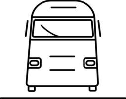 touristique autobus icône vecteur illustration