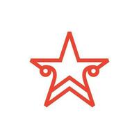 étoile ligne moderne Créatif Facile logo vecteur