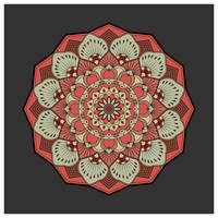 Vintage Mandala coloré avec ornement floral. Backgrou style boho vecteur