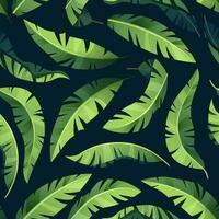 sans couture modèle avec paume feuilles. tropique, exotique plante. texture pour tissu, fond d'écran, papier vecteur