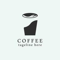 café magasin logo image conception, agresser café icône conception. vecteur