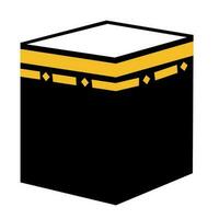 kaaba islamique bâtiment illustration vecteur