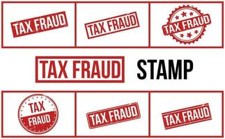 impôt fraude caoutchouc timbre ensemble vecteur