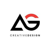 Créatif moderne Facile lettre ag logo conception concept. lié lettre ag logo vecteur illustration