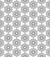 motif abstrait sans couture noir et blanc. arrière-plan et toile de fond. conception ornementale en niveaux de gris. vecteur