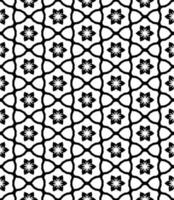 motif abstrait sans couture noir et blanc. arrière-plan et toile de fond. conception ornementale en niveaux de gris. vecteur