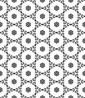 motif abstrait sans couture noir et blanc. arrière-plan et toile de fond. conception ornementale en niveaux de gris. vecteur