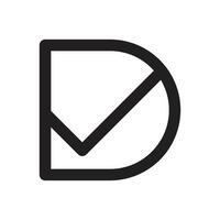 ré lettre logo vecteur gratuit Télécharger