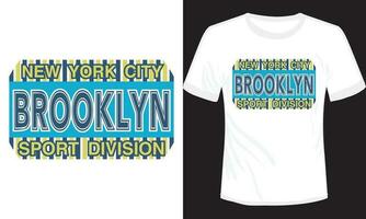 vecteur illustration de nyc Brooklyn des sports T-shirt vecteur conception, coloré nyc athlétisme département 1986 T-shirt