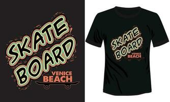 skate bordant la conception de t-shirt new york city vecteur