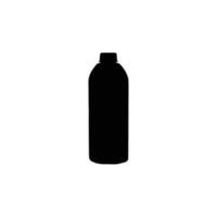 l'eau bouteilles silhouette. Plastique bouteille. vecteur