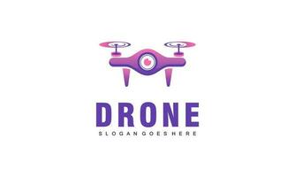 drone logo modèle illustration vecteur