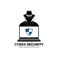 cyber Sécurité logo vecteur modèle