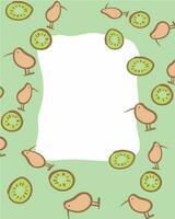 fruit salutation carte conception vecteur