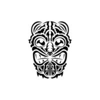 modèle masque. traditionnel totem symbole. maori style. vecteur illustration isolé sur blanc Contexte.