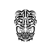 tribal masque. traditionnel totem symbole. Facile style. vecteur plus de blanc Contexte.