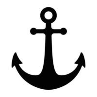 ancre vecteur logo icône pirate bateau nautique maritime illustration symbole agrafe art