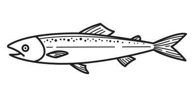 poisson Saumon vecteur logo icône illustration personnage graphique symbole dessin animé
