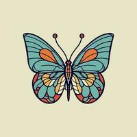 papillon logo marque conception est élégant et sophistiqué, parfait pour marques cette vouloir à vitrine leur beauté et transformation. vecteur