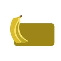 Couleur banane fruit icône. moderne Facile plat végétarien signe. éco nourriture l'Internet concept. branché Jaune Naturel vecteur symbole pour site Internet conception, la toile bouton, mobile application. logo illustration.