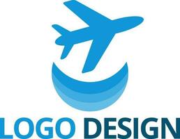 Voyage avion logo conception vecteur