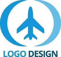 Voyage avion logo conception vecteur