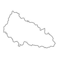 zakarpatie oblast carte, Province de Ukraine. vecteur illustration.