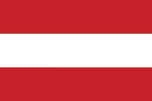 L'Autriche drapeau. drapeau de L'Autriche vecteur