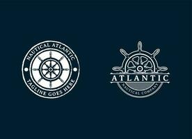 nautique et marin Marin logo conception vecteur