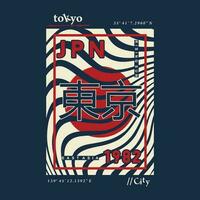 tokyo Japon, est Asie, graphique conception, typographie vecteur, illustration, pour impression t chemise, cool moderne style vecteur