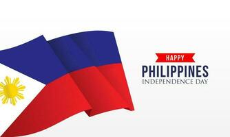 content indépendance journée philippines Contexte avec philippines drapeau vecteur