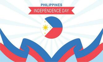 content indépendance journée philippines Contexte avec philippines drapeau vecteur