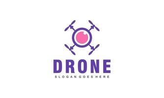 drone logo modèle illustration vecteur