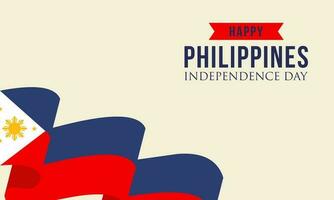 content indépendance journée philippines Contexte avec philippines drapeau vecteur