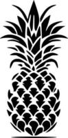 ananas - minimaliste et plat logo - vecteur illustration