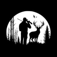 chasse - minimaliste et plat logo - vecteur illustration