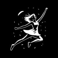 Danse maman, minimaliste et Facile silhouette - vecteur illustration