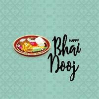 vecteur illustration de une Contexte pour Indien Festival de content bhai dooj fête.