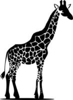 girafe - minimaliste et plat logo - vecteur illustration