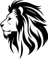 lion, noir et blanc vecteur illustration