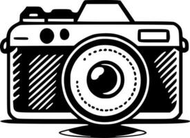 caméra - minimaliste et plat logo - vecteur illustration
